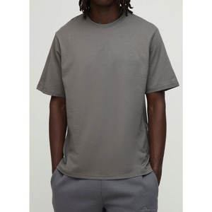 เสื้อยืดคอกลมสำหรับผู้ชายผ้าฝ้ายหนา GSM 220พรีเมี่ยมทรงโอเวอร์ไซซ์ธรรมดาเสื้อคอกลมพิมพ์ลายปรับแต่งได้ - Product Image 1