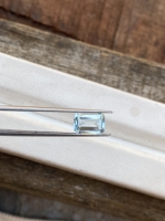 Incroyable aigue-marine naturelle de 1.19 carats, octogone, pierre de taille émeraude, pierre précieuse à facettes pour la fabrication de bijoux.