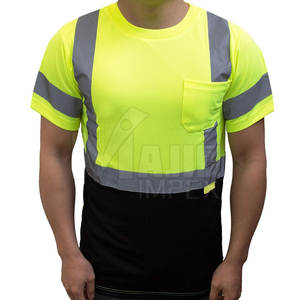 Camiseta de Alta Visibilidad Ligera para Trabajo al Aire Libre, Ropa de Trabajo Reflectante para Almacenes, Carreteras y Fábricas - Product Image 3