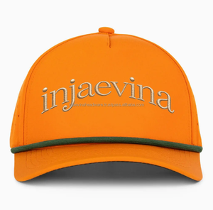 Structured Snapback Adjustable Breathable Sports <b>Hat</b> Golf Cap <b>Waterproof</b> Laser Cut Hole Perforated Terry Sporty Outdoors - Product Image 1