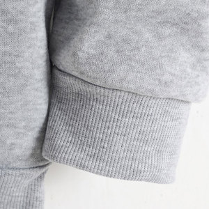 Survêtement en molleton de coton avec logo personnalisé noir blanc gris vêtements de sport unisexe course à pied entraînement jogging marque distributeur OEM bas prix - Product Image 3