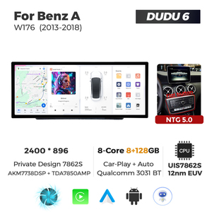 NaviFly DUDUAUTO DUDU7 7870 12.3 Pollici 12+512G 2400*896 Sistema Multimediale per Auto <span class=keywords><strong>Benz</strong></span> <span class=keywords><strong>Classe</strong></span> <span class=keywords><strong>A</strong></span> GLA CLA con Supporto per Telecamera 360 e DVR - Product Image 5