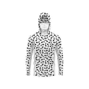 Compre Sudadera con capucha de pesca al aire libre sublimada de alta calidad con máscara de cara completa resistente a los rayos UV transpirable sudaderas con capucha de manga larga - Product Image 3