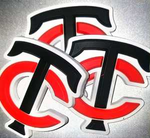 Pare-chocs de casque de baseball personnalisés avec adhésif 3M 2D 3D double bande pour les logos des équipes - Product Image 4