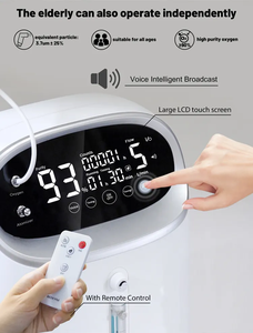 Concentrateur d'oxygène à double usage pour animaux de compagnie vétérinaire 5L/min nébuliseur à faible bruit - Product Image 2