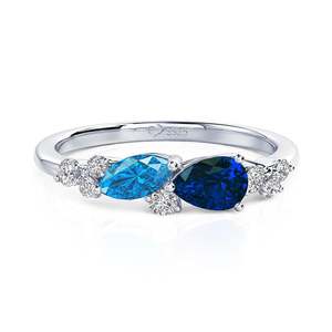 Bague géométrique Jeulia Spring Magic en argent sterling, cadeau - Product Image 1