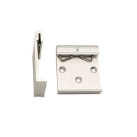 Clip de fixation universel en aluminium argenté durable pour rail DIN, support à clipser pour interrupteurs sur rail C45 de 35 mm