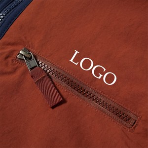 Veste de survêtement pull personnalisée avec broderie 3D 100% poche de pochette en polyester recyclé 1/2 sweat à capuche à fermeture éclair en tissu polaire - Product Image 5