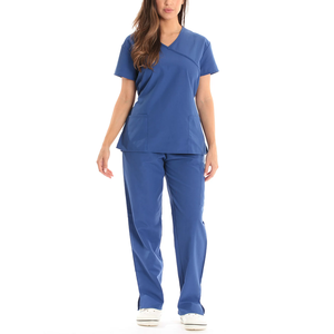 Uniforme d'infirmière respirant personnalisable, ensemble de gommage médical à la mode pour gommages d'allaitement unisexe en spandex pour usage hospitalier - Product Image 4