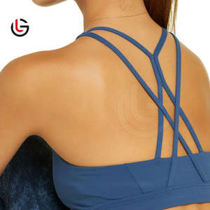 Sujetador deportivo sin costuras de calidad superior para mujer Spandex Nylon transpirable y cómodo - Product Image 5