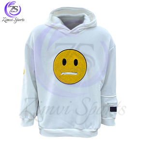 2025 OEM ODM Service Broderie Chenille Poche Patch Pull Plaine Décontracté Respirant Polyester Coton Hommes Hoodies - Product Image 1