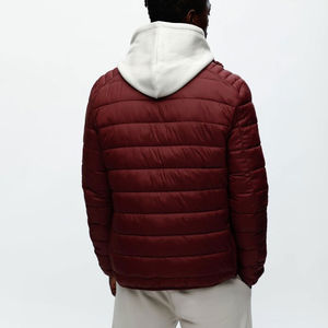 Veste matelassée en polaire d'hiver, épaisse et chaude, sur mesure, avec fermeture éclair, taille plus, respirante, unie, col roulé pour l'extérieur - Product Image 6