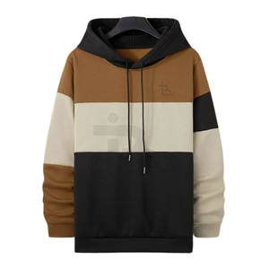 Venta Directa de Fábrica, Sudaderas con Capucha Casuales para Hombre, Uso en Exteriores, 100% Algodón, Forro Polar, Diseño Sólido, Transpirable, Secado Rápido, Invierno - Product Image 1