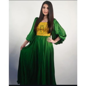 2024 dernière nouvelle tenue de mariage afghan Kuchi robe pour femmes robe de mariée de haute qualité avec broderie Appliques volants décoration - Product Image 6