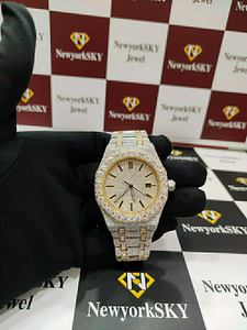 Best Quality Unique Automatic <b>Mechanical</b> <b>Watch</b> VVS Moissanite Diamond Iced Out <b>Watch</b> Moissanite timepiece factory - Product Image 2