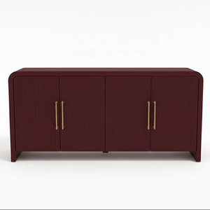 Armoire de salon avec 4 tiroirs, design moderne, bois de caoutchouc, MDF, placage de chêne, modèle PKP.2601.106CB-LVDN-A 19-1327, couleur Andorre - Product Image 1