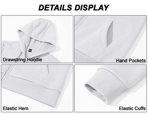 Sudaderas con capucha para mujer, jersey de gran tamaño personalizado, sudaderas recortadas de algodón, ropa de calle con capucha, chaquetas con cremallera de lana, deportes de invierno informales - Product Image 6