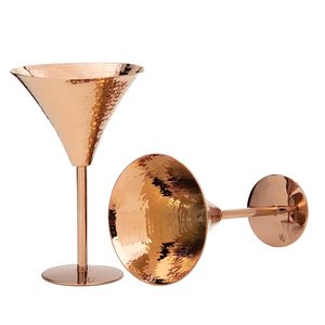 Verre à vin Margarita Best-seller Or rose, 350ml | Verre à vin à cocktail en acier inoxydable - Product Image 1