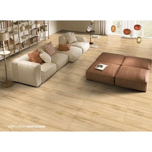 ไม้ฝรั่งเศสสีน้ำตาลขนาด600x1200มม. กระเบื้องปูพื้นพอร์ซเลนเคลือบด้วยไม้ - Product Image 6