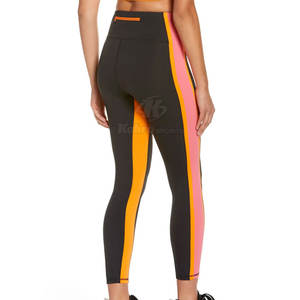 Legging de fitness personnalisé de haute qualité sans couture pour femmes vêtements de sport taille moyenne avec motif solide - Product Image 3