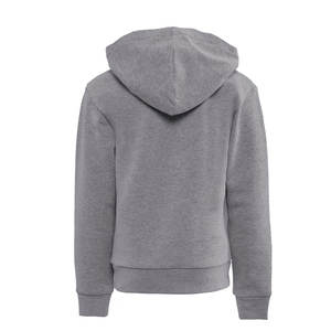 เสื้อฮู้ดแบบสวมหัวผ้าฟลีซสีเทาสำหรับวัยรุ่นมีฮู้ดผ้าฟลีซกันหนาวแบบสวมหัวเสื้อฮู้ดแบบ80/20สำหรับวัยรุ่น - Product Image 5