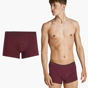 Top haute qualité Logo personnalisé Design Service rue hommes Boxer slips sous-vêtements solides FABRIQUÉ AU PAKISTAN - Product Image 3