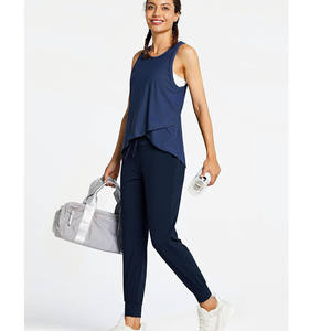 Pantalones de chándal para mujer, ropa deportiva con cordón, pantalones elásticos de 4 vías, pantalones de chándal ajustados, pantalones de chándal ligeros para correr - Product Image 4