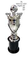 2025 HOT SELLING Trophy Cup Custom Award Silver Cup Medal Awards Trophée de luxe Fabrication de médailles et de trophées