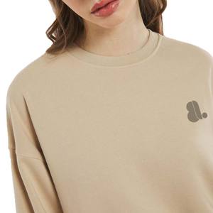 Sudadera de Cuello Redondo con Logotipo Personalizado para Mujer, Nueva Colección al por Mayor, Tejido de Felpa Transpirable de Poliéster/Algodón, Uso Diario - Product Image 5
