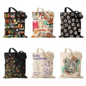 กระเป๋าผ้าแคนวาสแฟชั่นทันสมัย กระเป๋าถือขายส่ง รับทำโลโก้ตามสั่ง - Product Image 1