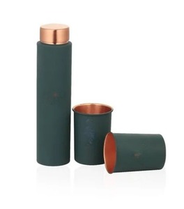 Énorme demande vente 303 GM velours toucher cuivre 1L sans BPA étanche unisexe bouteille compagnon parfait - Product Image 1