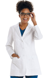 Manteau de laboratoire en coton Polyester de haute qualité pour femmes médecin | Manteau de laboratoire de clinique médicale d'hôpital Logo personnalisé d'infirmière médecin - Product Image 5