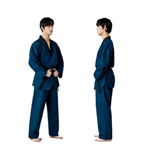 Uniforme de Taekwondo personnalisé de haute qualité avec logo, tissu polyester et coton 240g, vêtements d'arts martiaux unisexes, prix de gros optimal - Product Image 3