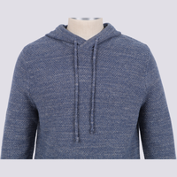 Sweat à capuche personnalisable pour homme en mélange de laine mérinos, imprimé floqué, doublure respirante, anti-boulochage, écologique, manches longues