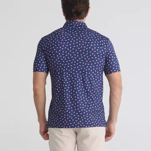 Nouveauté T-shirt polo de luxe en coton pour hommes Polo de golf en tricot de polyester avec logo brodé Chemises polo personnalisées - Product Image 4