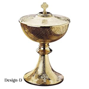 Diseño único de patena de ciborio de alta calidad hecho a mano, técnica pulida con forma de motivo de vid decorada para adultos y niños - Product Image 3