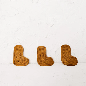 Decoración navideña de ratán, Estrella navideña, Luna, calcetines, adornos de árbol de Año Nuevo, adornos hechos a mano de ratán - Product Image 6