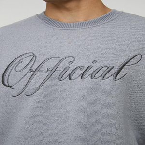 LOGO Print Pullover 400 Gsm Heavy Oversize Fleece Cotton Street Trend Green Crewneck Pullover Sudaderas Hombres - Product Image 3