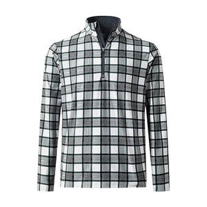 เสื้อแจ็คเก็ตซับลิเมชั่นแบบซิปครึ่งตัวสำหรับผู้ชาย เสื้อแจ็คเก็ตซับลิเมชั่นแบบซิปครึ่งตัวน้ำหนักเบาสำหรับเล่นกีฬาพร้อมลายพิมพ์ทันสมัย - Product Image 1