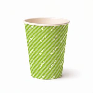 Gobelets en carton compostables P2P 350cc - Personnalisables, fond plein, double paroi, imperméables et biodégradables - Product Image 1