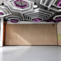Panneau acoustique hexagonal pour plafond, panneau acoustique en PET, feutre insonorisant en fibre de polyester, feutre acoustique Kusdesign