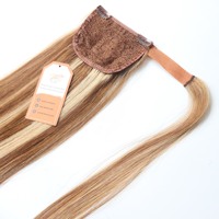 Extensions de cheveux 100 humains, queue de cheval lisse, Double os dessiné, queue de cheval avec Clip, Extensions de cheveux Remy pour femmes