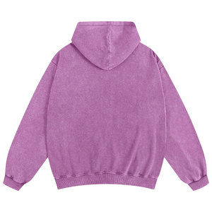 FrontZipper con capucha CollarCasual Streetwear Drop Shoulder Figuras Transpirable Ecológico Sudaderas con capucha de punto Ácido Wash Sudadera con capucha para mujer - Product Image 6