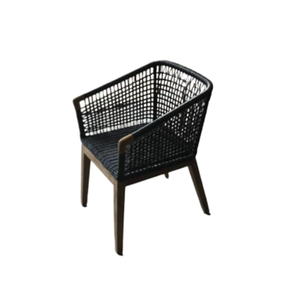 Chaise d'hôtel moderne en rotin avec pieds coniques, dossier ouvert, style contemporain, mobilier d'intérieur, usage commercial durable - Product Image 2