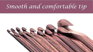 Ensemble de crochets en bois écologique de haute qualité, prise en main lisse et confortable pour un crochet facile - Product Image 2