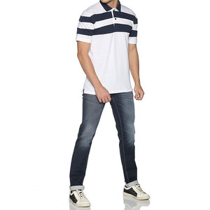 Chemises pour hommes respirantes, anti-rides, unies, à manches courtes, tricotées, avec impression de logo personnalisé, en spandex/polyester, haute qualité - Product Image 4