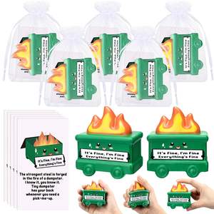 Mini balles anti-stress en forme de benne à ordures, lot de jouets de soulagement de la pression inspirants, cadeau amusant à presser pour <span class=keywords><strong>les</strong></span> employés, <span class=keywords><strong>les</strong></span> collègues et le personnel - Product Image 1