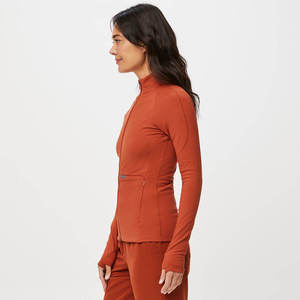 Chaqueta Médica de Mezclilla con Cierre Frontal para Mujer, Uniforme de Enfermera Elástico, Alta Demanda - Product Image 3