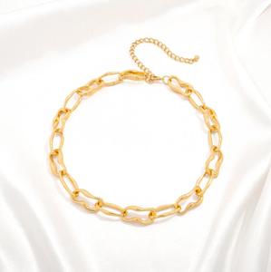 Fashionable and Unique Women's Minimalist <b>Copper</b> Link <b>Chain</b> Necklaces-Gift - Product Image 4