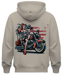 Sweat à capuche imprimé style urbain unisexe 100 % coton vintage respirant, vêtement de mode confortable pour hommes et femmes - Product Image 1